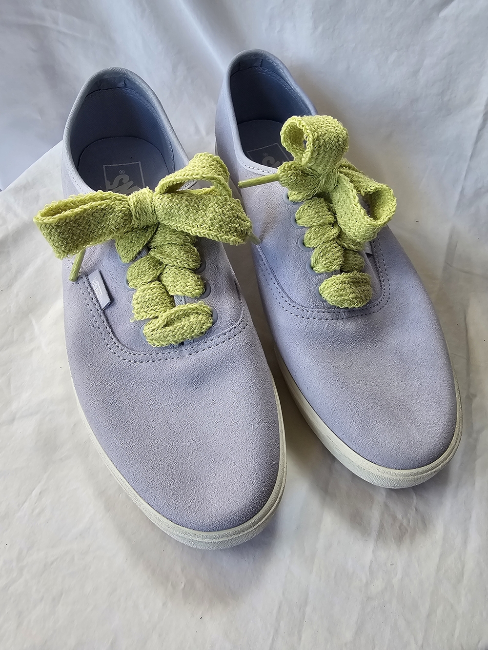 NWT VANS Authentic Lowpro Tennis Shoes Lavendar & Lime Size 10 USW
